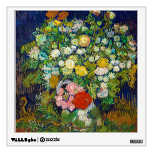 Bouquet of Flowers in a Vase, Van Gogh Wall Decal