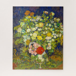 Bouquet of Flowers in a vase Vincent Van Gogh 1890 Jigsaw Puzzle