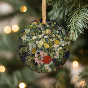 Bouquet of Flowers in a Vase Vincent van Gogh Ceramic Ornament