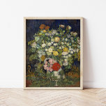 Bouquet of Flowers in a Vase | Vincent Van Gogh Poster<br><div class="desc">Bouquet of Flowers in a Vase (1890) | Original artwork by famous Dutch artist Vincent Van Gogh (1853-1890). The painting depicts a still life with a full bouquet of mixed flowers in a vase.

Use the design tools to add custom text or personalize the image.</div>