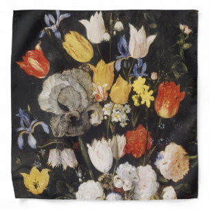 Bouquet of Flowers in an Earthenware Vase (1610)  Bandana