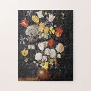 Bouquet of Flowers in an Earthenware Vase (1610)  Jigsaw Puzzle