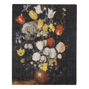 Bouquet of Flowers in an Earthenware Vase (1610)  Jigsaw Puzzle