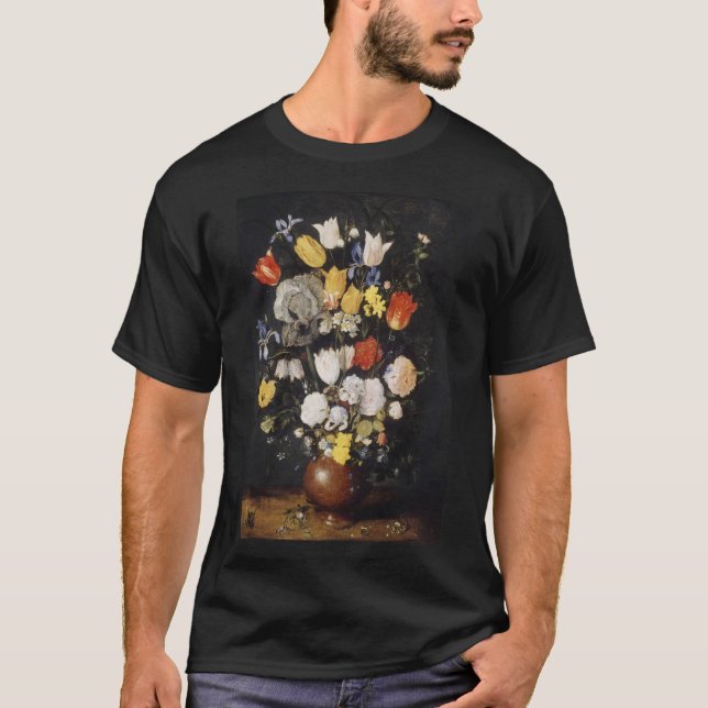 Bouquet of Flowers in an Earthenware Vase (1610) T-Shirt (Front)