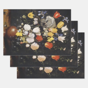 Bouquet of Flowers in an Earthenware Vase (1610) Wrapping Paper Sheets