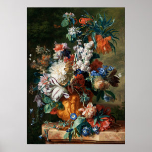 Bouquet of Flowers in an Urn Poster