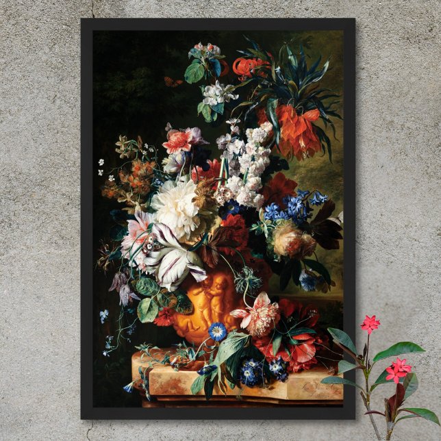 Bouquet of Flowers in Urn Framed Art (Creator Uploaded)