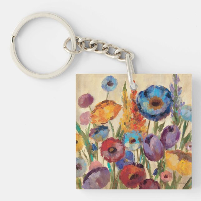 Bouquet of Flowers Keychain (Front)