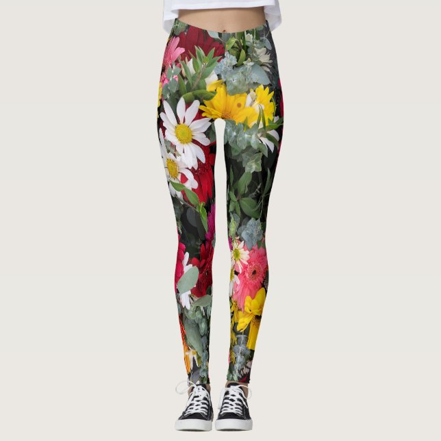 Bouquet of flowers leggings (Front)