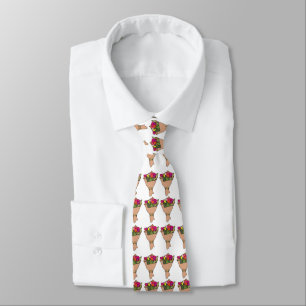 Bouquet Of Flowers Neck Tie