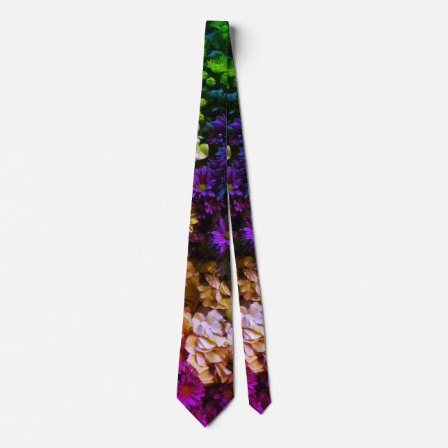bouquet of flowers neck tie (Front)