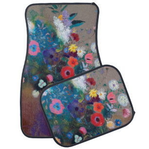 Bouquet of Flowers, Redon Car Floor Mat