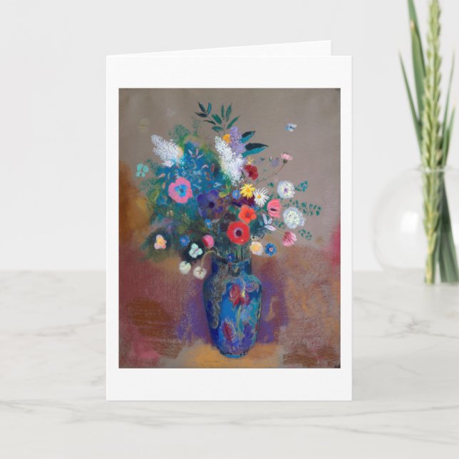 Bouquet of Flowers, Redon Card (Front)