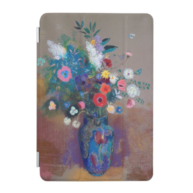 Bouquet of Flowers, Redon iPad Mini Cover (Front)