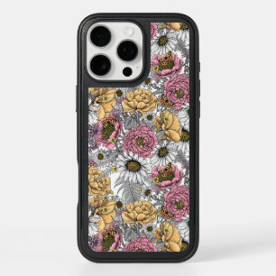 Bouquet of flowers- roses, peonies, daisies ans fe iPhone 16 pro max case