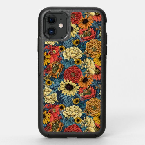 Bouquet of flowers_ roses peonies daisies ans fe OtterBox symmetry iPhone 11 case