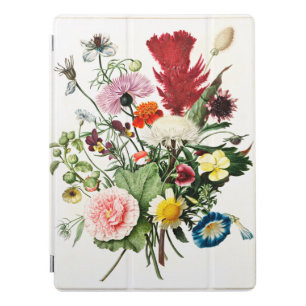 Bouquet of Flowers vintage illustration iPad Pro Cover
