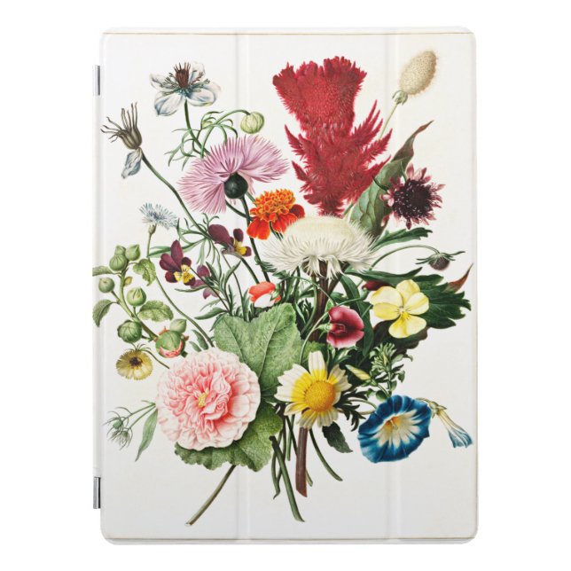 Bouquet of Flowers vintage illustration iPad Pro Cover (Front)