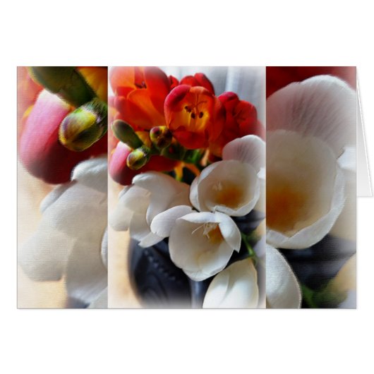 bouquet of freesias cards (Front Horizontal)