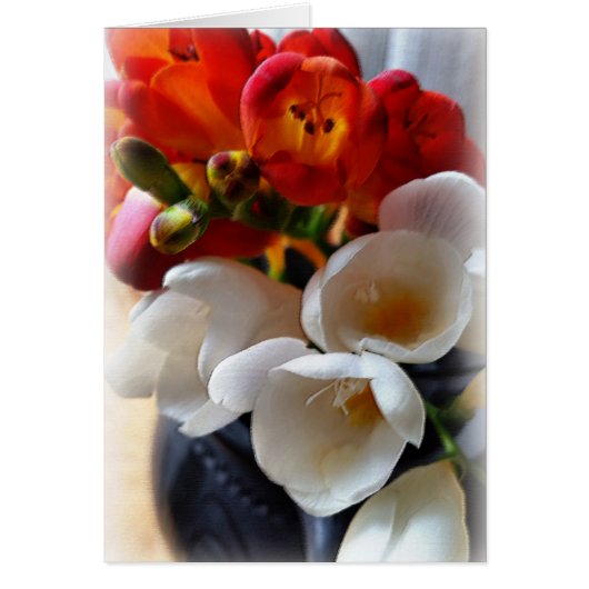 bouquet of freesias cards (Front)