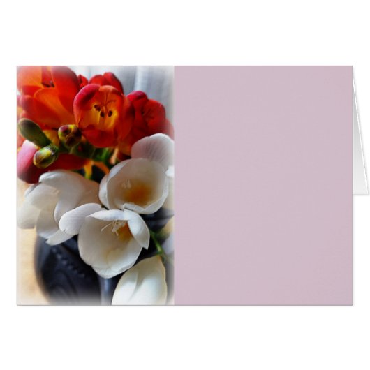 bouquet of freesias cards (Front Horizontal)