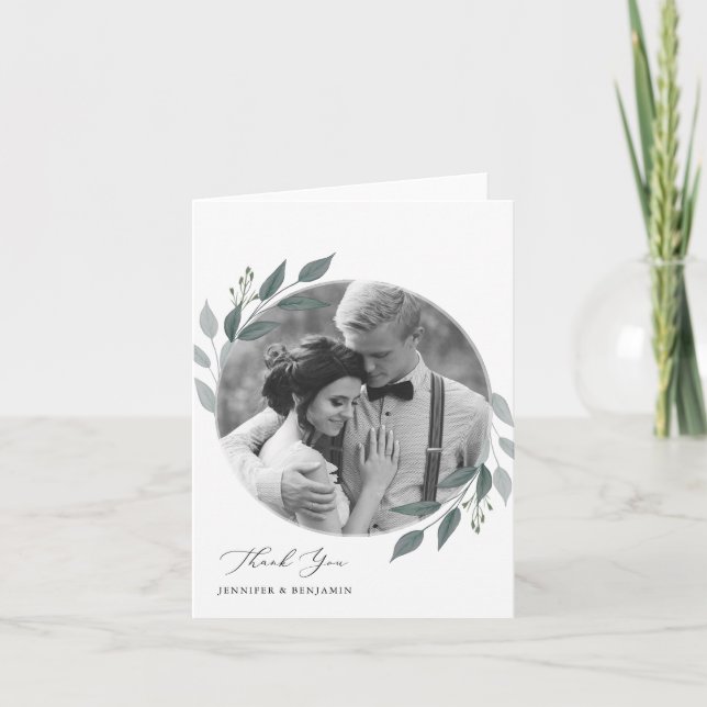 Bouquet of Greenery Announcement (Front)