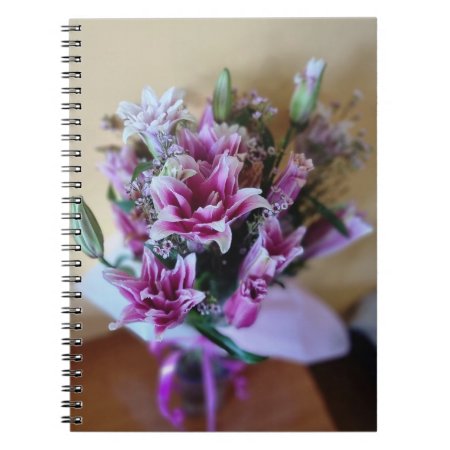 Bouquet Of Lilies  Notebook