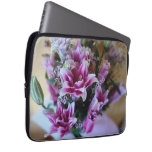 Bouquet Of Lilies  Notebook Throw Pillow Wood Wall Laptop Sleeve at Zazzle