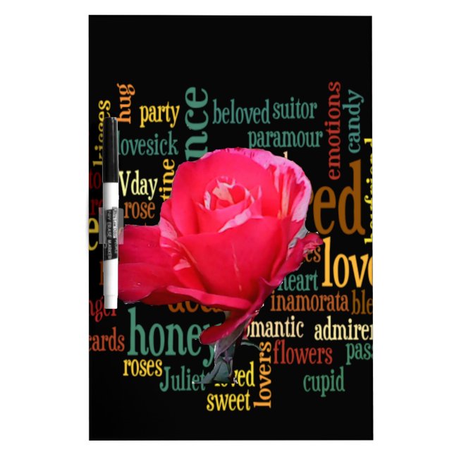 Bouquet of Love: A Heartfelt Expression Dry Erase Board (Front)