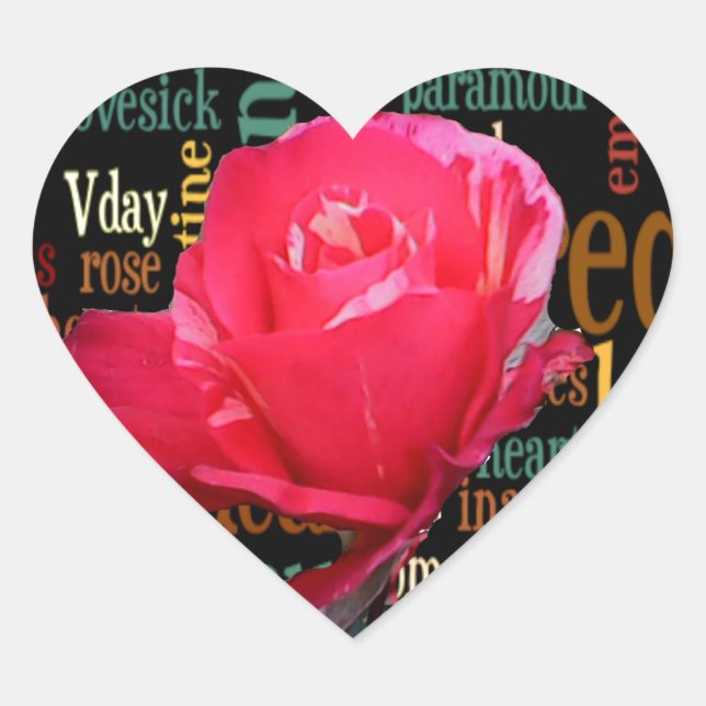Bouquet of Love: A Heartfelt Expression Heart Sticker (Front)
