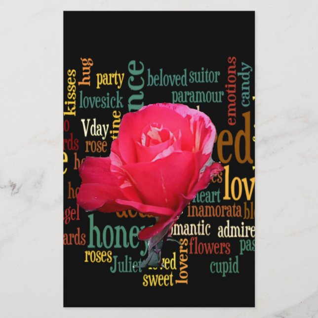 Bouquet of Love: A Heartfelt Expression Stationery (Front)