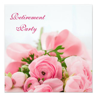 Pink Retirement Party Invitations & Announcements | Zazzle