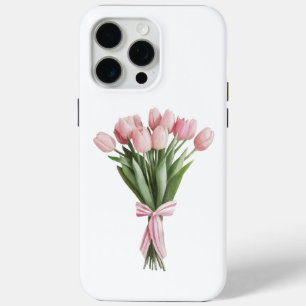 Bouquet of Pink Tulips iPhone 15 Pro Max Case