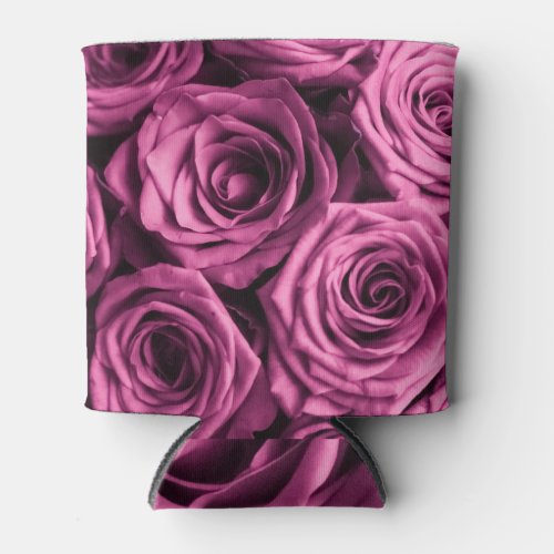 Bouquet of purple roses flowers floral background can cooler