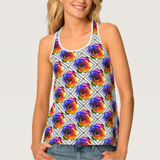 Bouquet of Rainbow Roses Tank Top