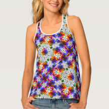 Bouquet of Rainbow Roses Tank Top