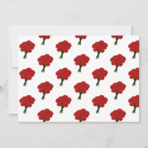 Bouquet of Red Carnations – Elegant Romantic Art