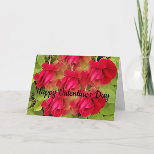  Bouquet of Red Roses Kaleidoscope  I Love You Card