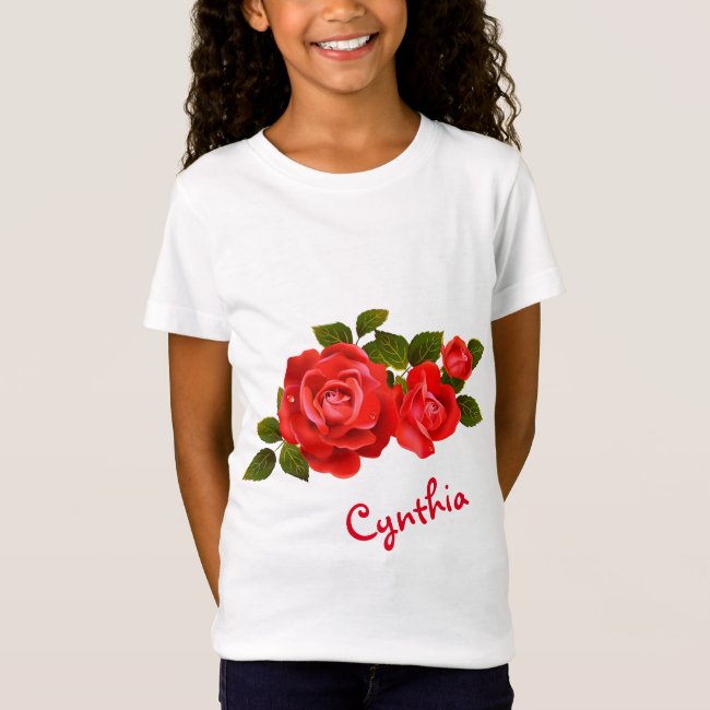 Bouquet of Red Roses Kids T-Shirt