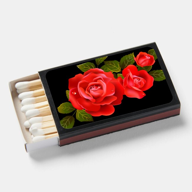 Bouquet of Red Roses Matchboxes