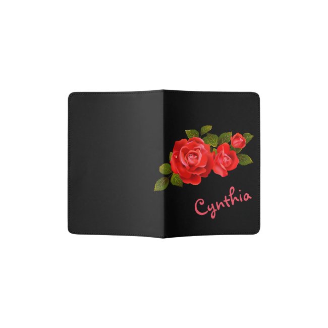 Bouquet of Red Roses Passport Holder