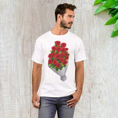 Bouquet Of Red Roses T_Shirt