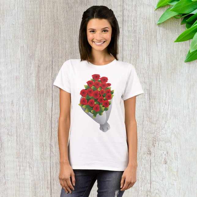 Bouquet Of Red Roses T-Shirt (Creator Uploaded)