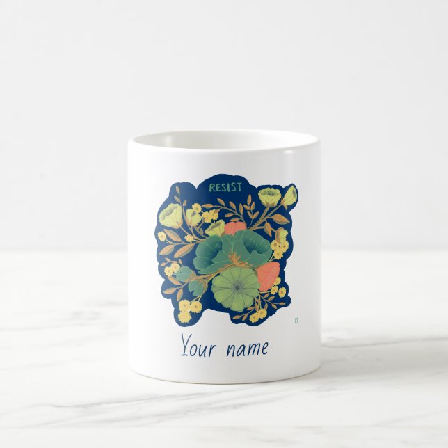 Bouquet of resistance l mug with personalization  (Center)