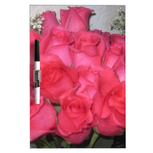 BOUQUET OF ROSES DRY ERASE BOARD