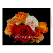 Bouquet of Roses For Love Valentine's Day (Front Horizontal)