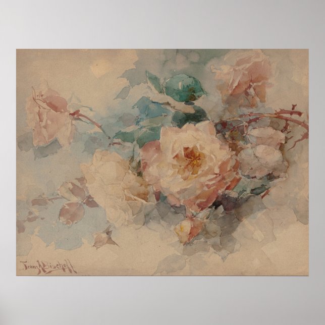 Bouquet of Roses – Franz Bischoff Poster (Front)