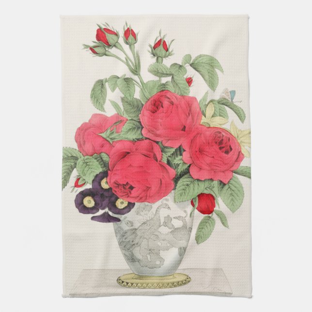 Bouquet of Roses   Kitchen Towel (Vertical)