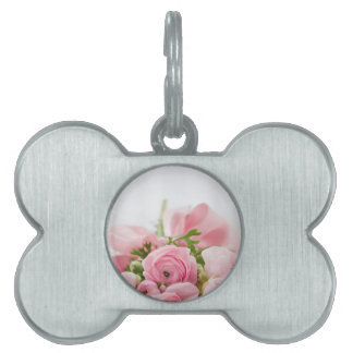 Bouquet of Roses Pet Name Tag