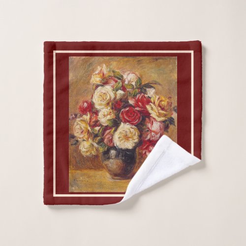 Bouquet of Roses Pierre Auguste Renor Wash Cloth